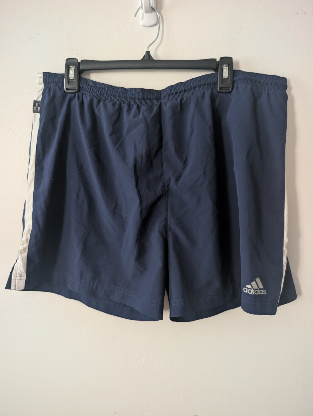 Adidas Mens Navy Blue Athletic Shorts Size L